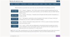 Desktop Screenshot of medicalcodesets.org