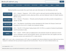 Tablet Screenshot of medicalcodesets.org
